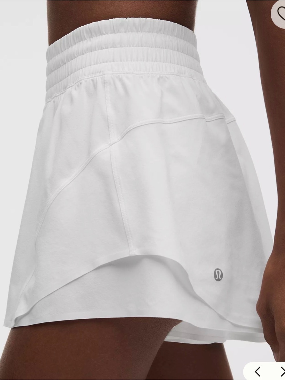 Lululemon Shake It Out Shorts - White - Small